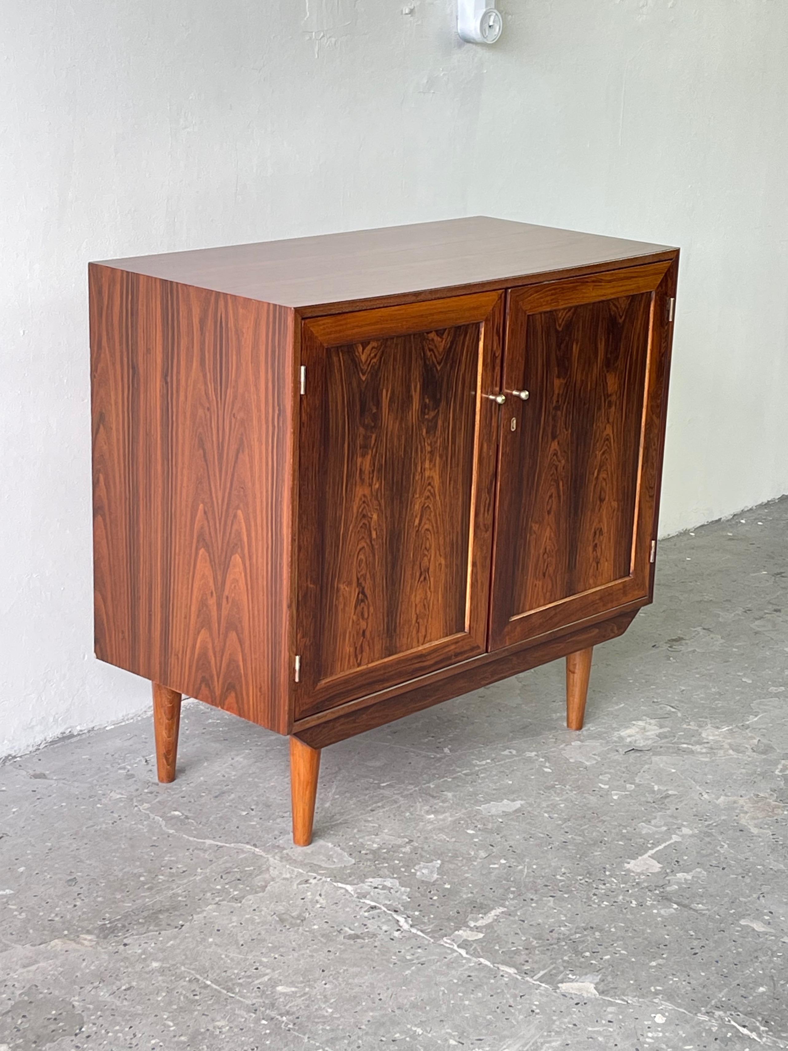 Mid Century Danish Modern Rosewood Entry Cabinet by Dyrlund #1 2