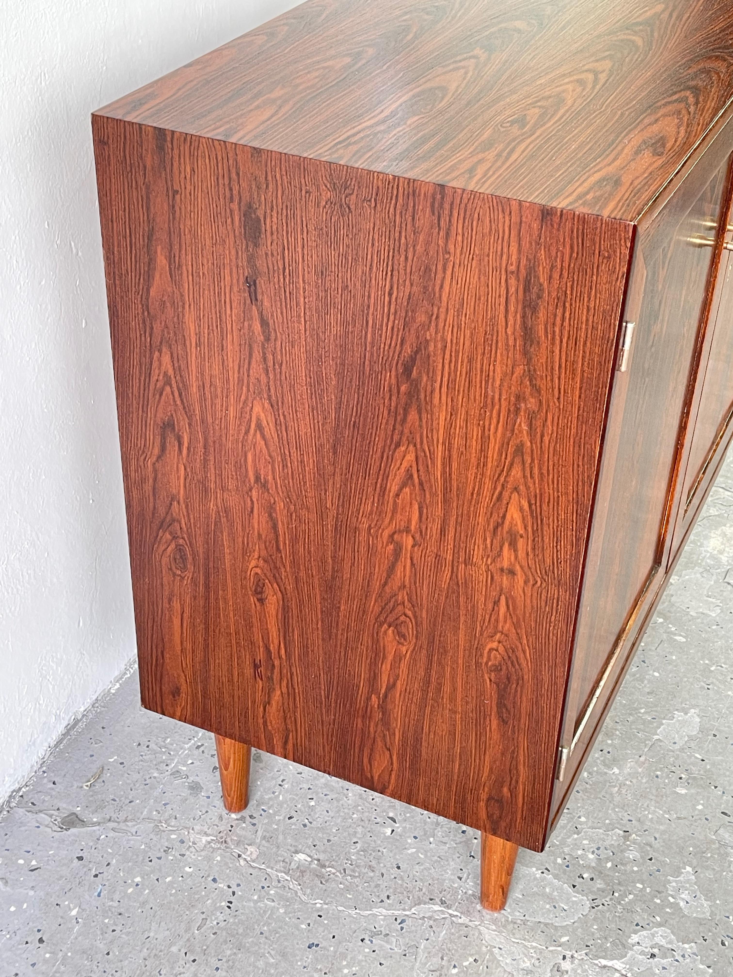 Mid Century Danish Modern Rosewood Entry Cabinet by Dyrlund #2 1