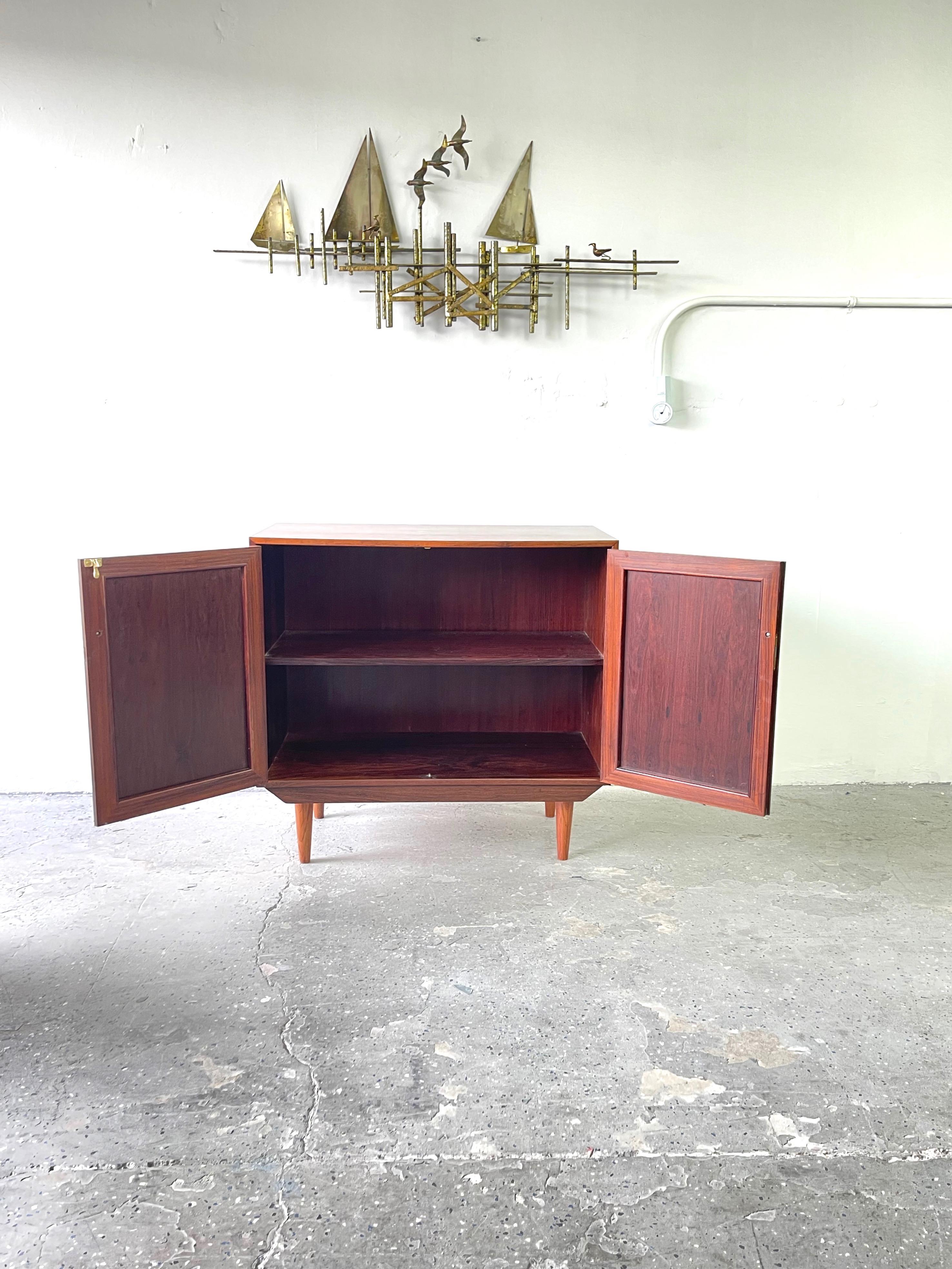Mid Century Danish Modern Rosewood Entry Cabinet by Dyrlund #2 3