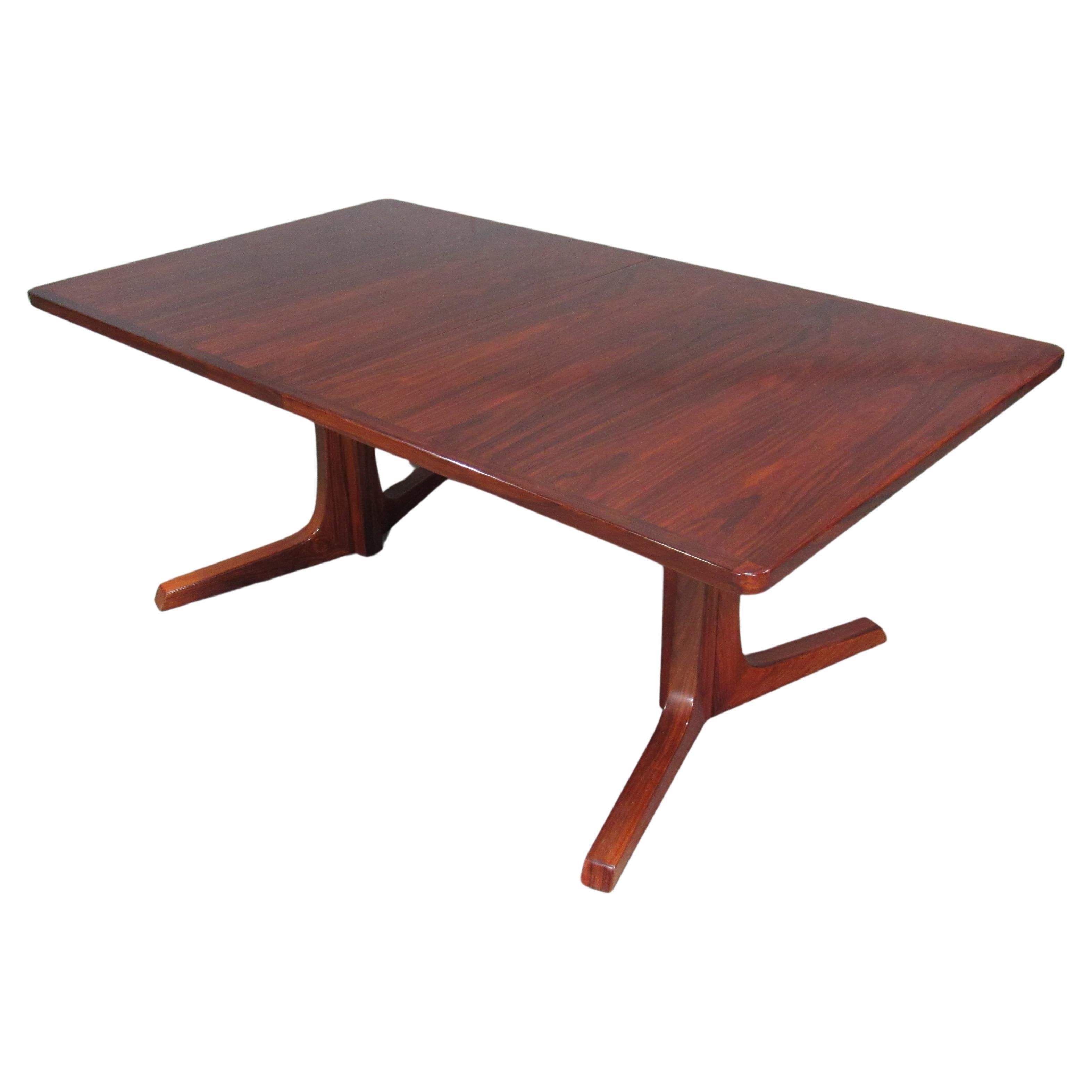 Mid-Century Danish Modern Rosewood Extension Dining Table by Gudme For Sale
