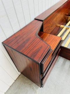 Mid-Century Danish Modern Rosewood Queen Platform Bed