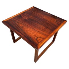 Mid Century Danish Modern rosewood side table or Coffee Table