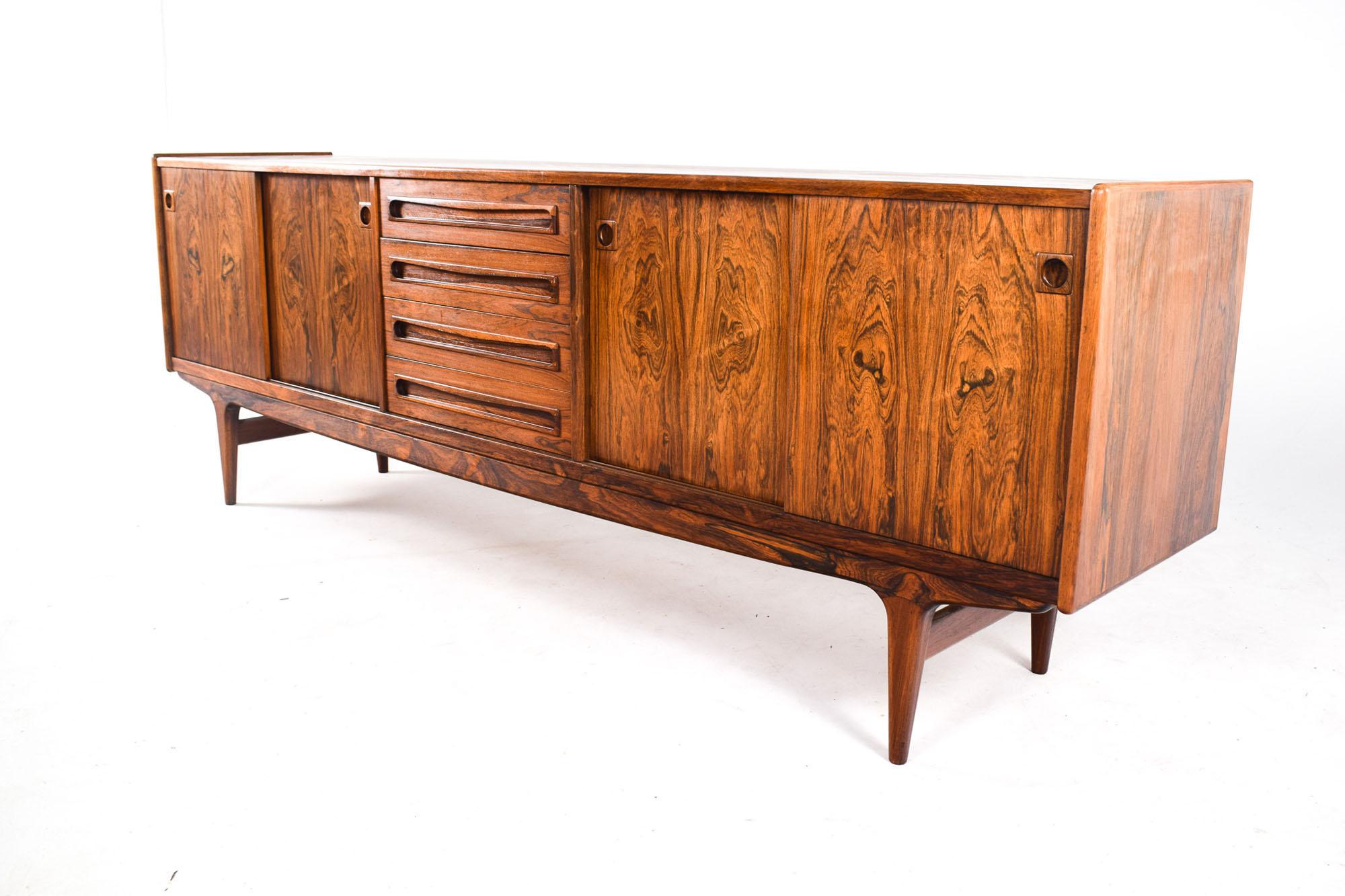 Mid-20th Century Midcentury Danish Modern Rosewood Sideboard, 1960s For Sale