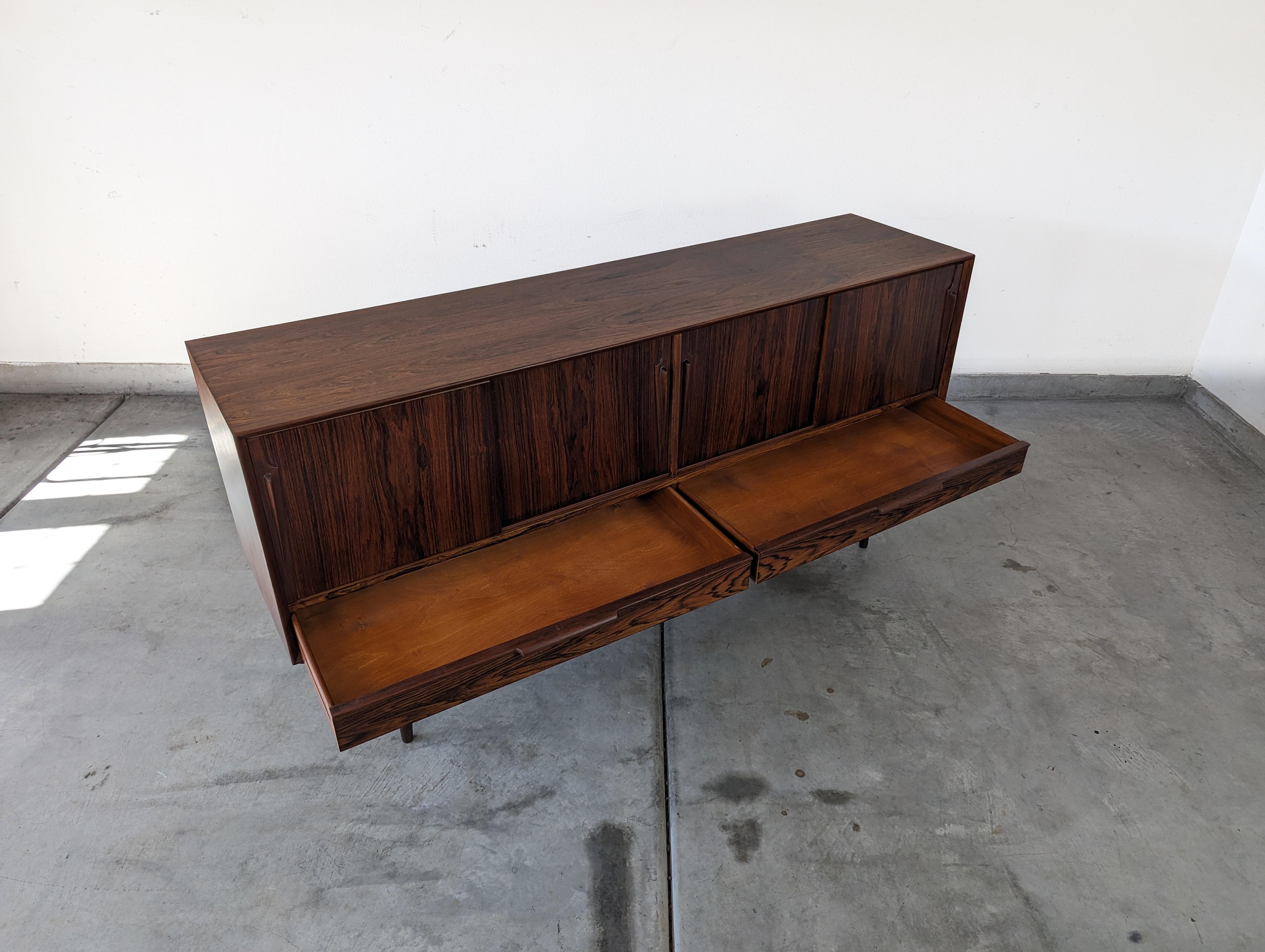Mid Century Danish Modern Rosewood Sideboard/Credenza by Gunni Omann, c1960s 5