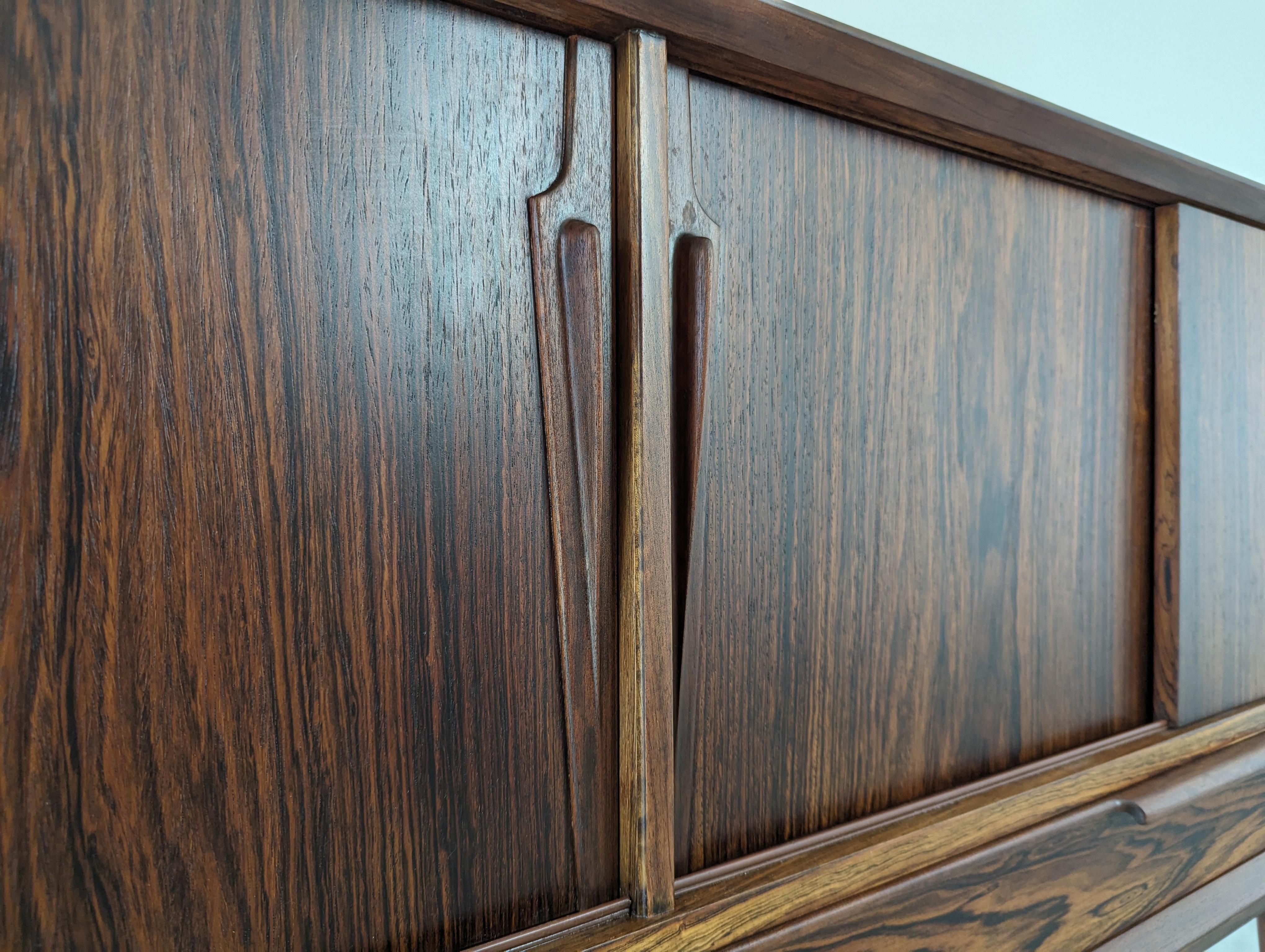 Mid Century Danish Modern Rosewood Sideboard/Credenza by Gunni Omann, c1960s For Sale 11