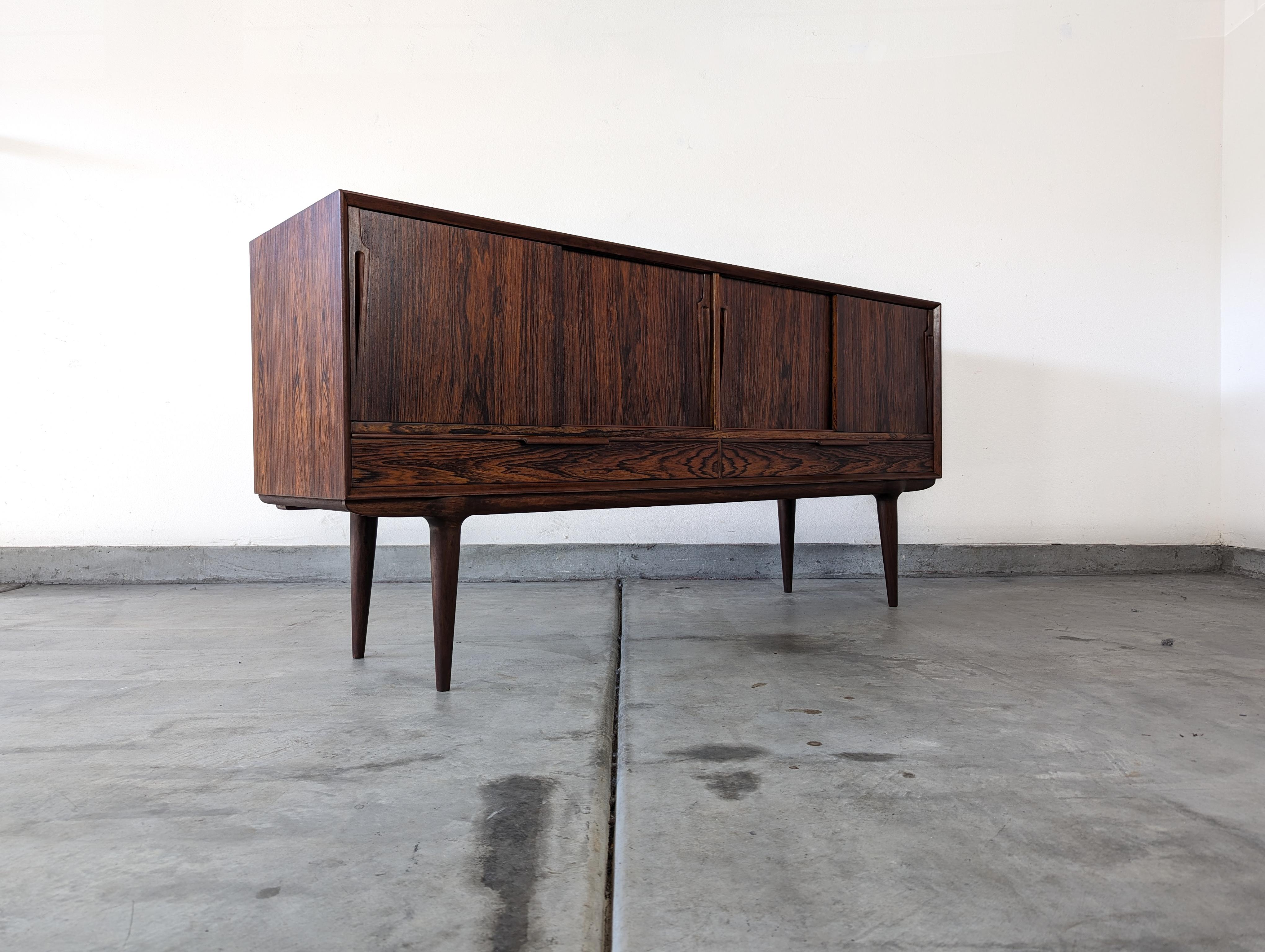 Mid Century Danish Modern Rosewood Sideboard/Credenza by Gunni Omann, c1960s 3