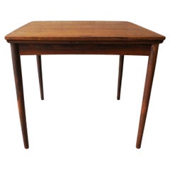 Mid century Danish Modern Rosewood square extension dining or game table