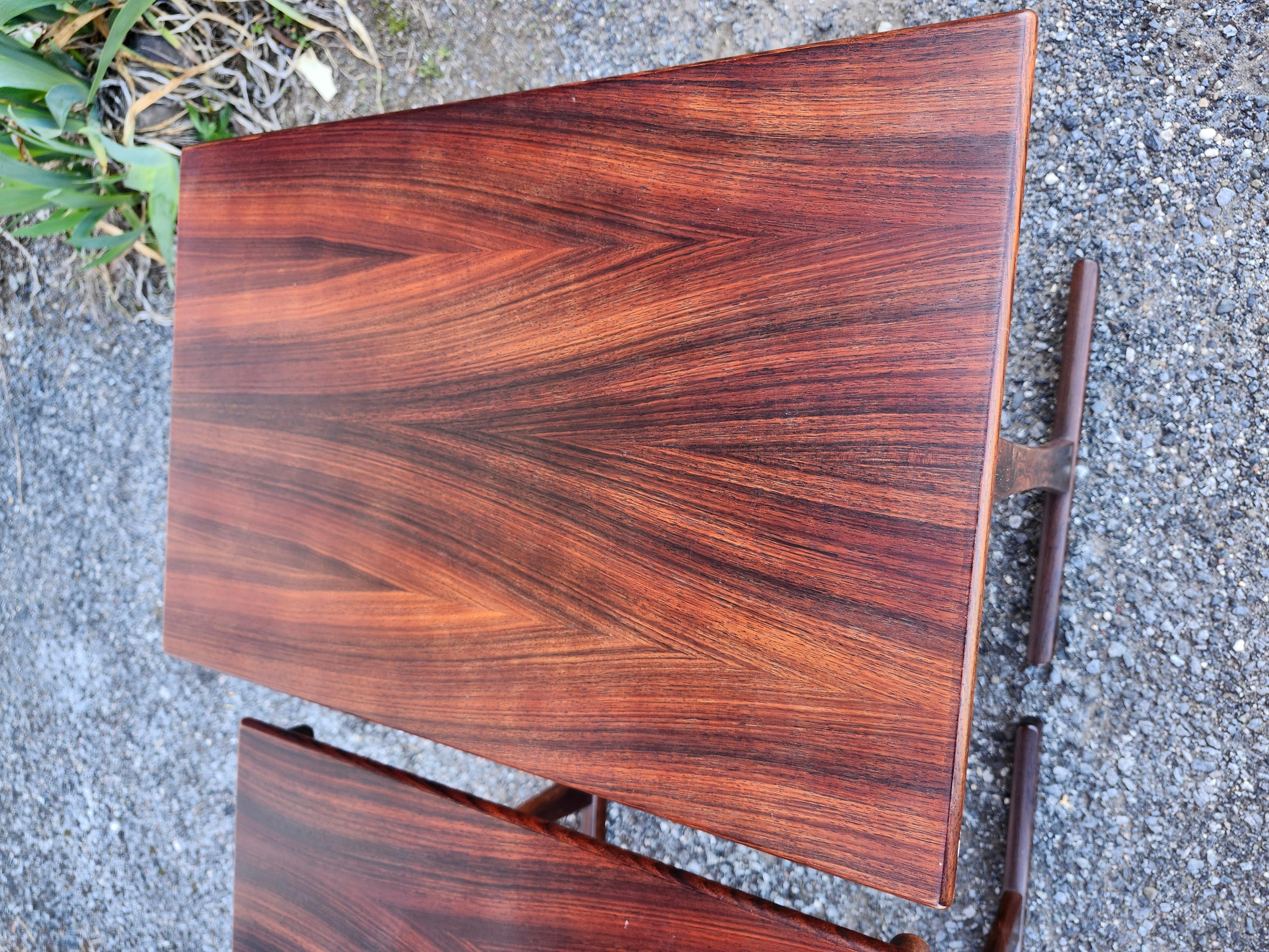 Dänische moderne Stapeltische aus Rosenholz, Mid-Century Modern, C1968 im Angebot 1