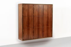 Mid Century Danish Modern Rosewood Wall Cabinet, Circa 1950, Floating