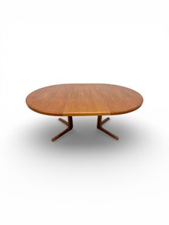 Mid-Century Danish Modern Round / Oval Teak Dining Table