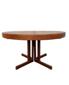 Mid-Century Danish Modern Round / Oval Teak Dining Table