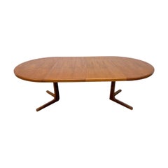 Mid-Century Danish Modern Round / Oval Teak Dining Table