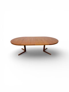 Mid-Century Danish Modern Round / Oval Teak Dining Table