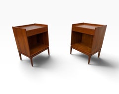 Mid-Century Danish Modern Søborg Møbelfabrik Teak Nightstands - Set of 2