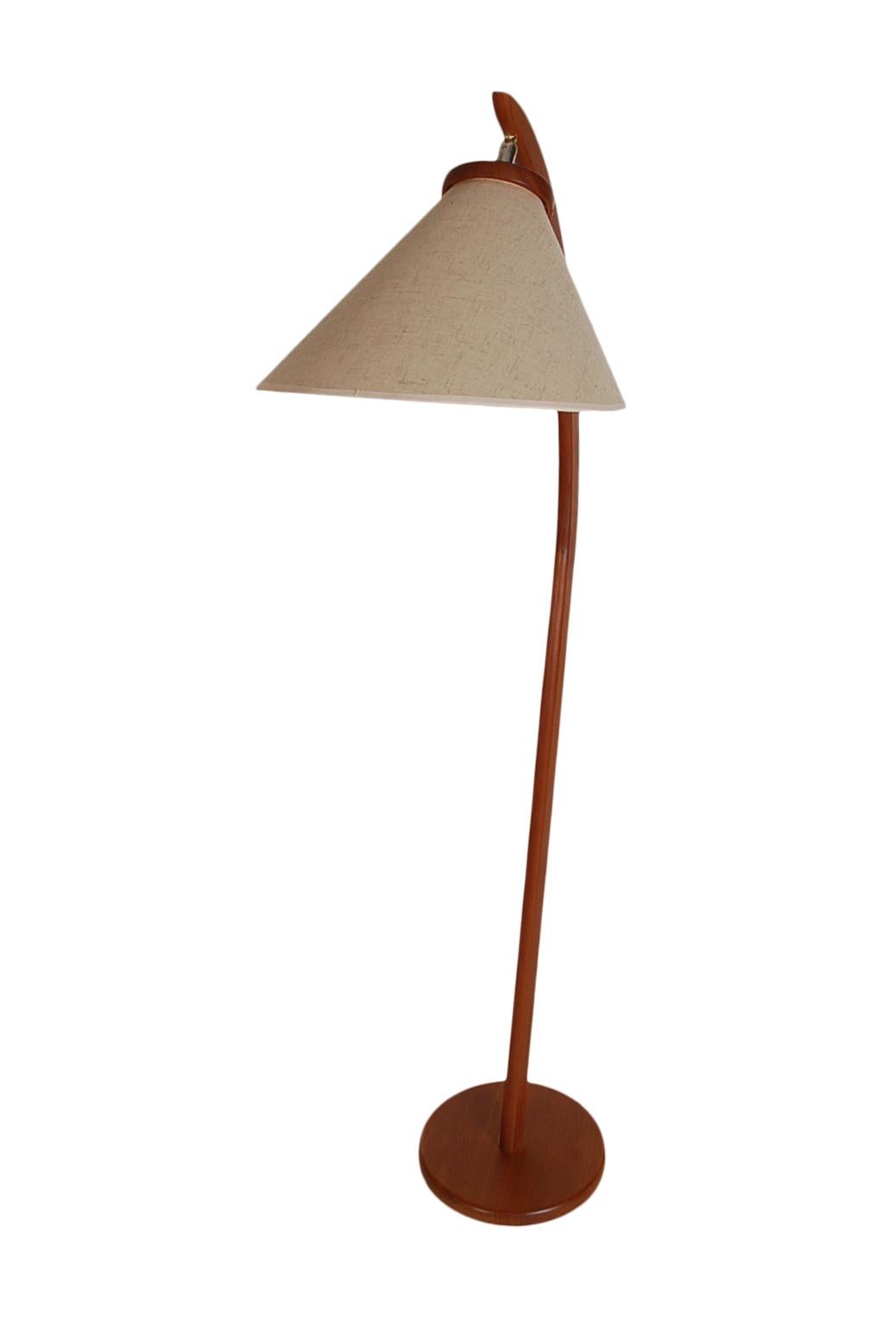 A simple Classic Scandinavian look from the early 1970s. This lamps features all teak construction with the original lamp shade. All in fantastic shape and well cared for through the years.