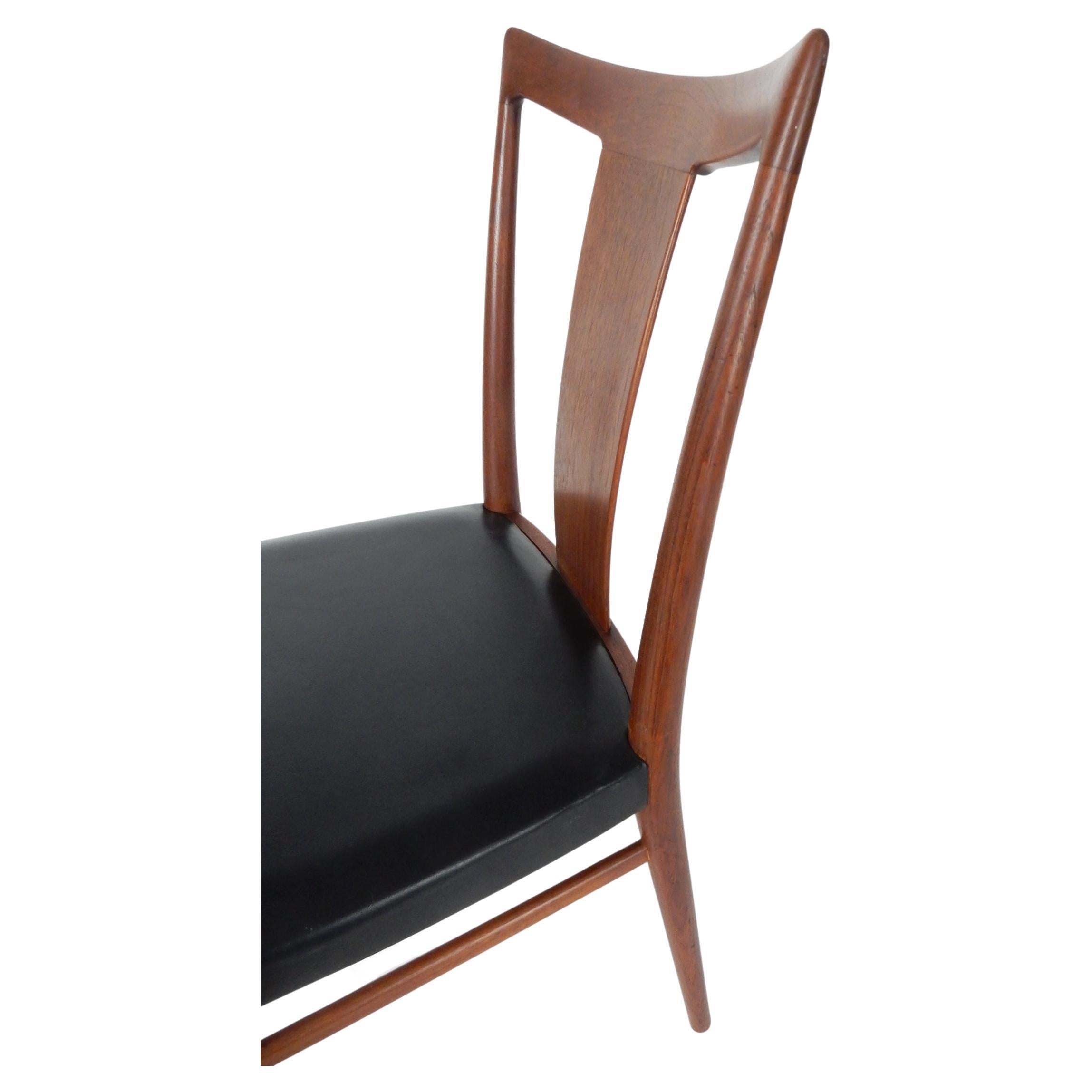 Danois Chaises de salle à manger en teck de style Modernity Danish Mid-Century 6 en vente