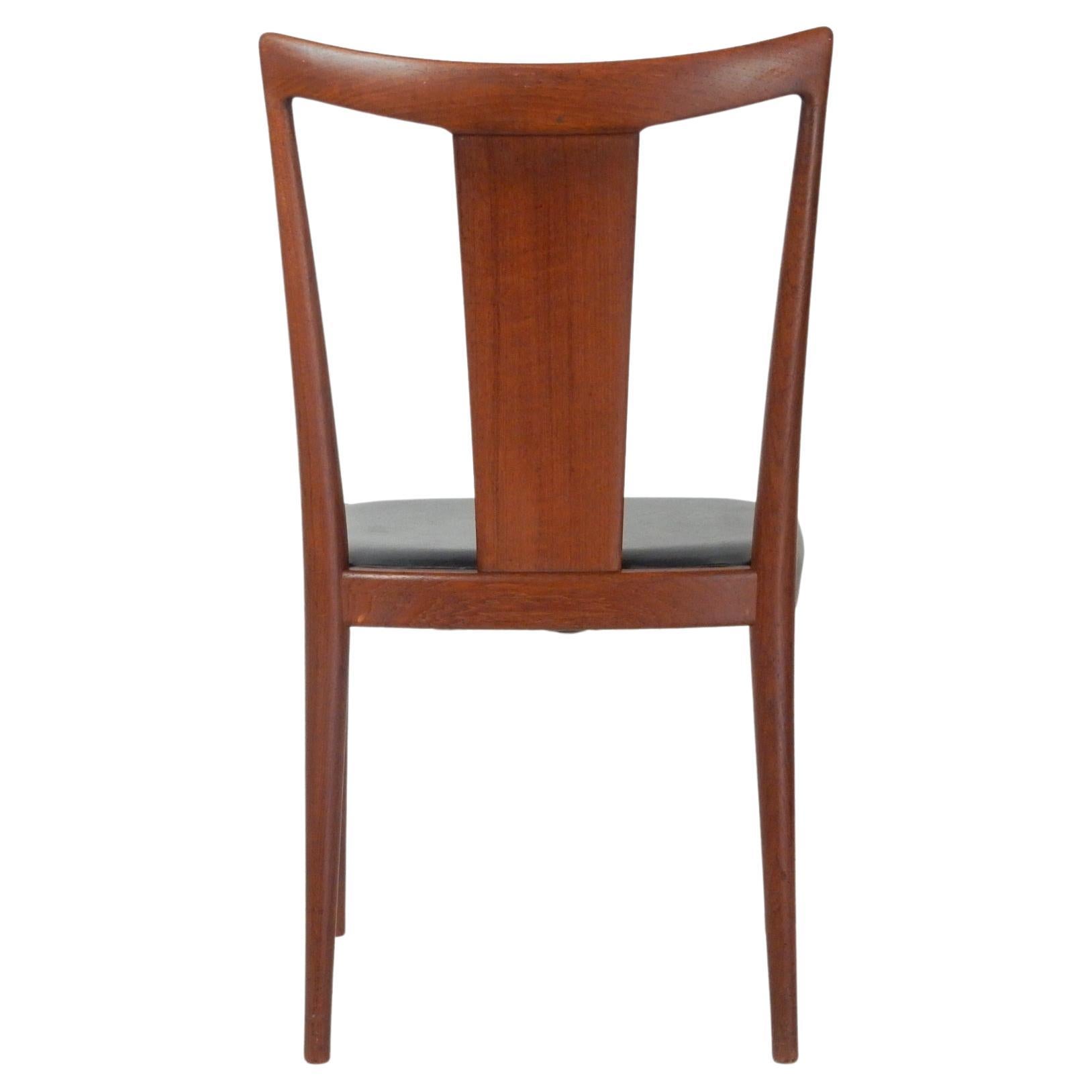 Mid-Century Modern Mid-Century Danish Modern Sculptural Teak Dining Chairs 6 For Sale