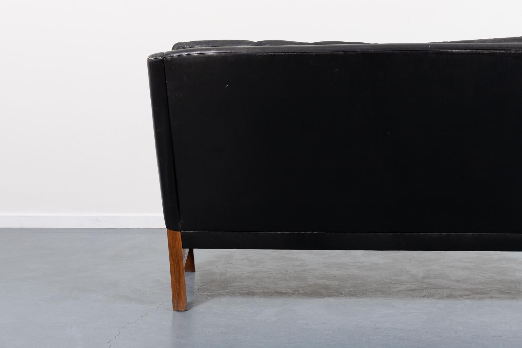 Mid-20th Century Mid-Century Danish Modern sculptural two seats sofa from Eilersen, 1960’s For Sale