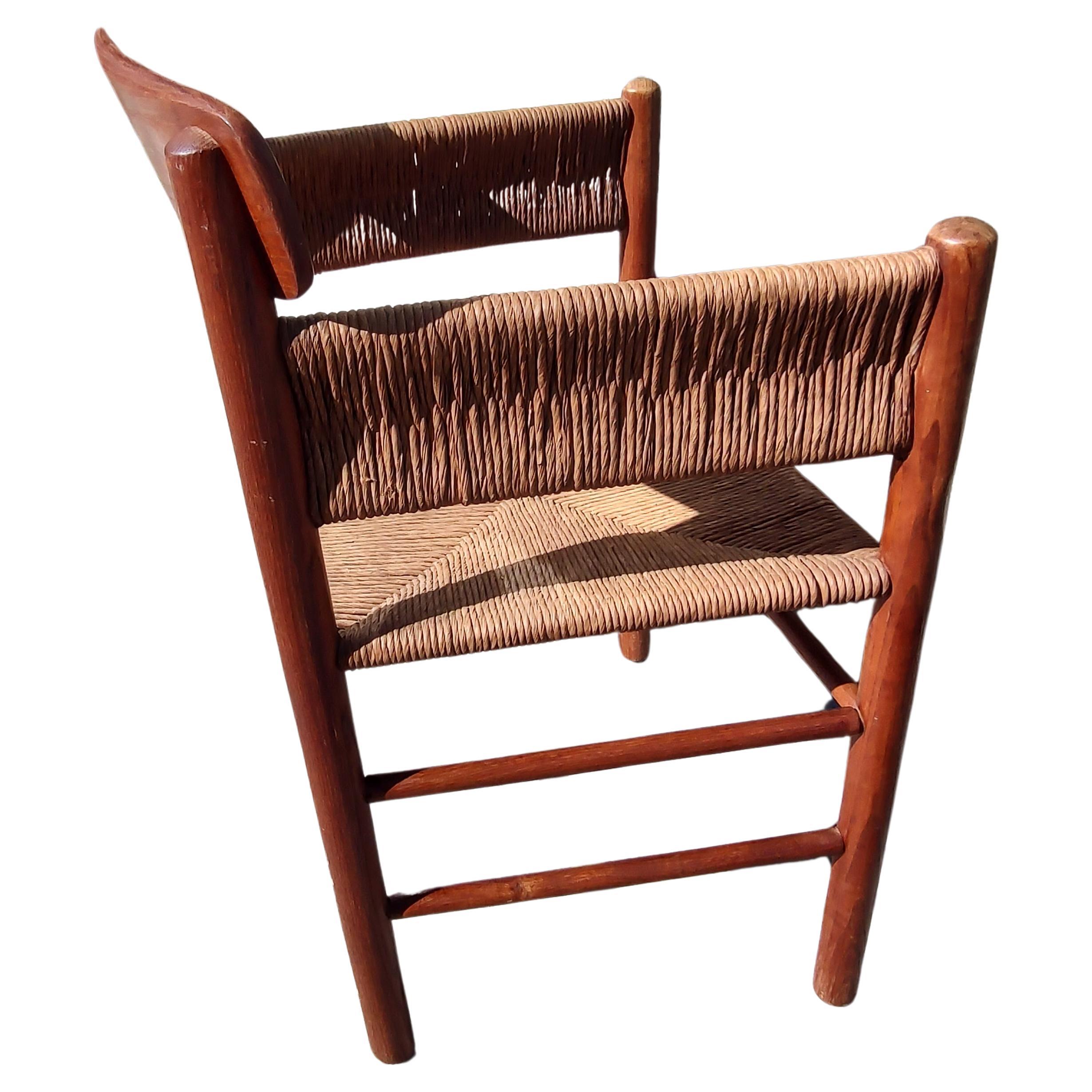 Fait main Fauteuil tissé sculptural de style moderne danois du milieu du siècle dernier en vente