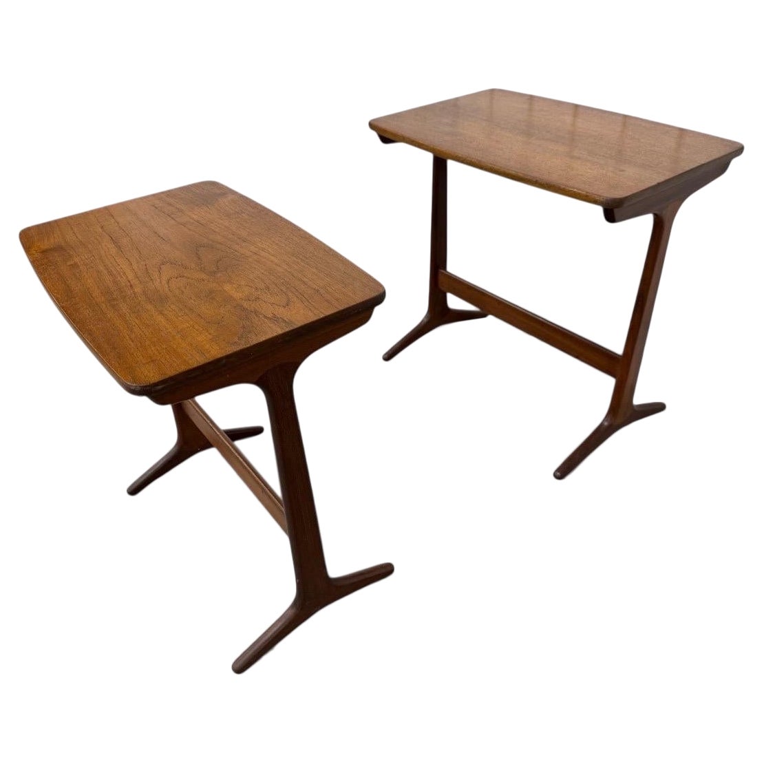 Mid-Century Danish Modern Selig Poul Jensen  Walnut Nesting Tables - Set of 2