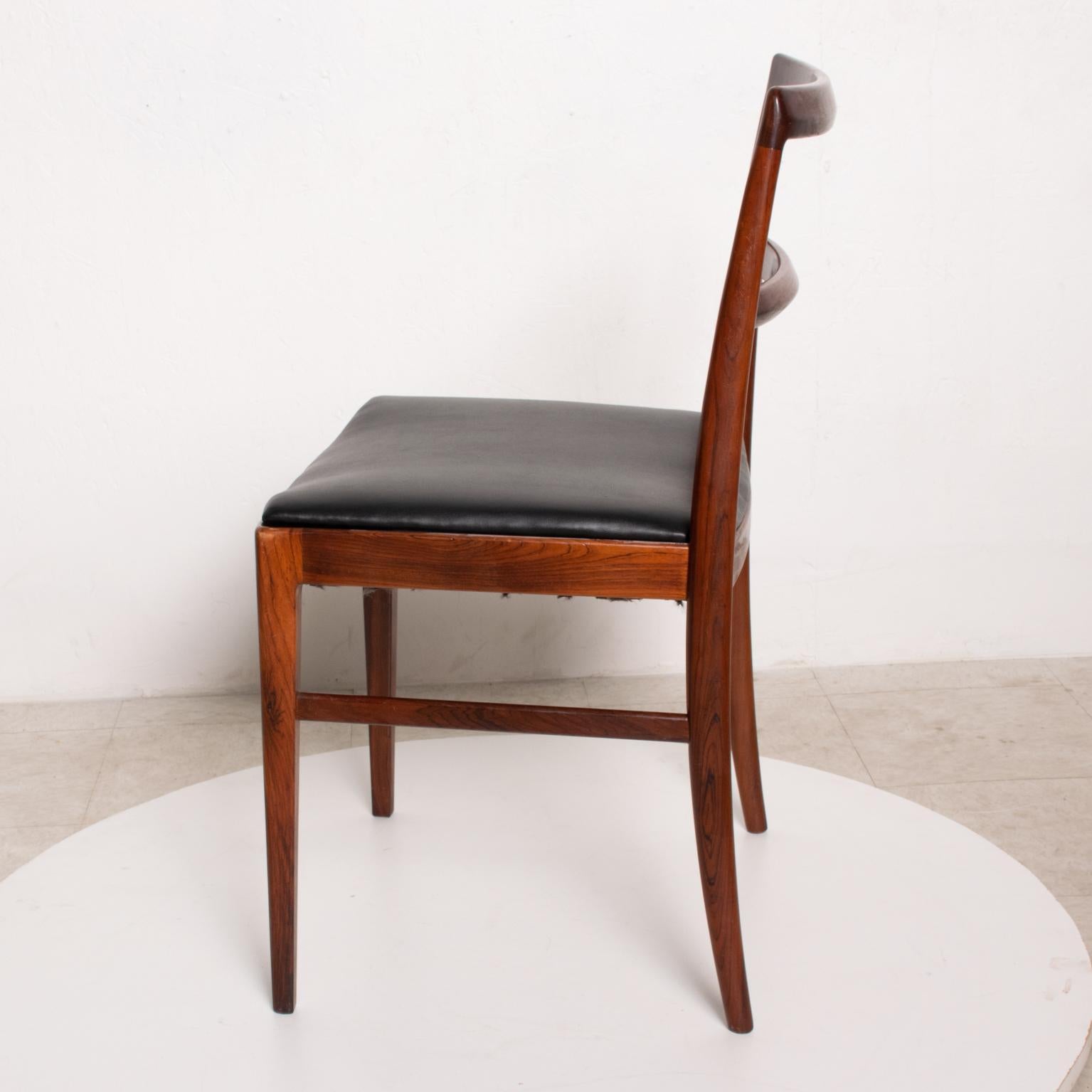 Midcentury Danish Modern Set of 6 Dining Chairs by Arne Vodder for Sibast 430 In Good Condition In Chula Vista, CA