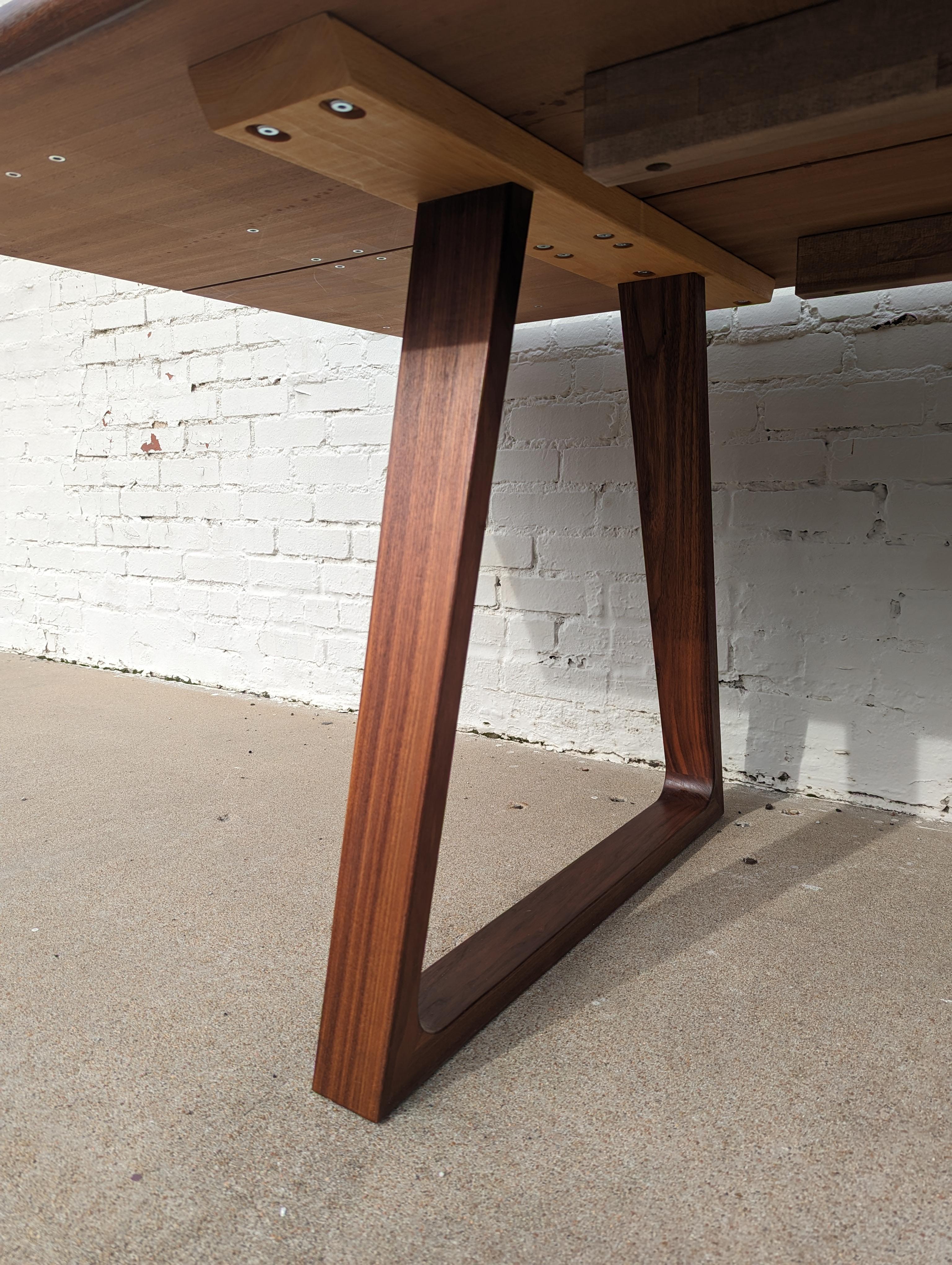 Mid Century Danish Modern Skovby Plank Dining Table  For Sale 6