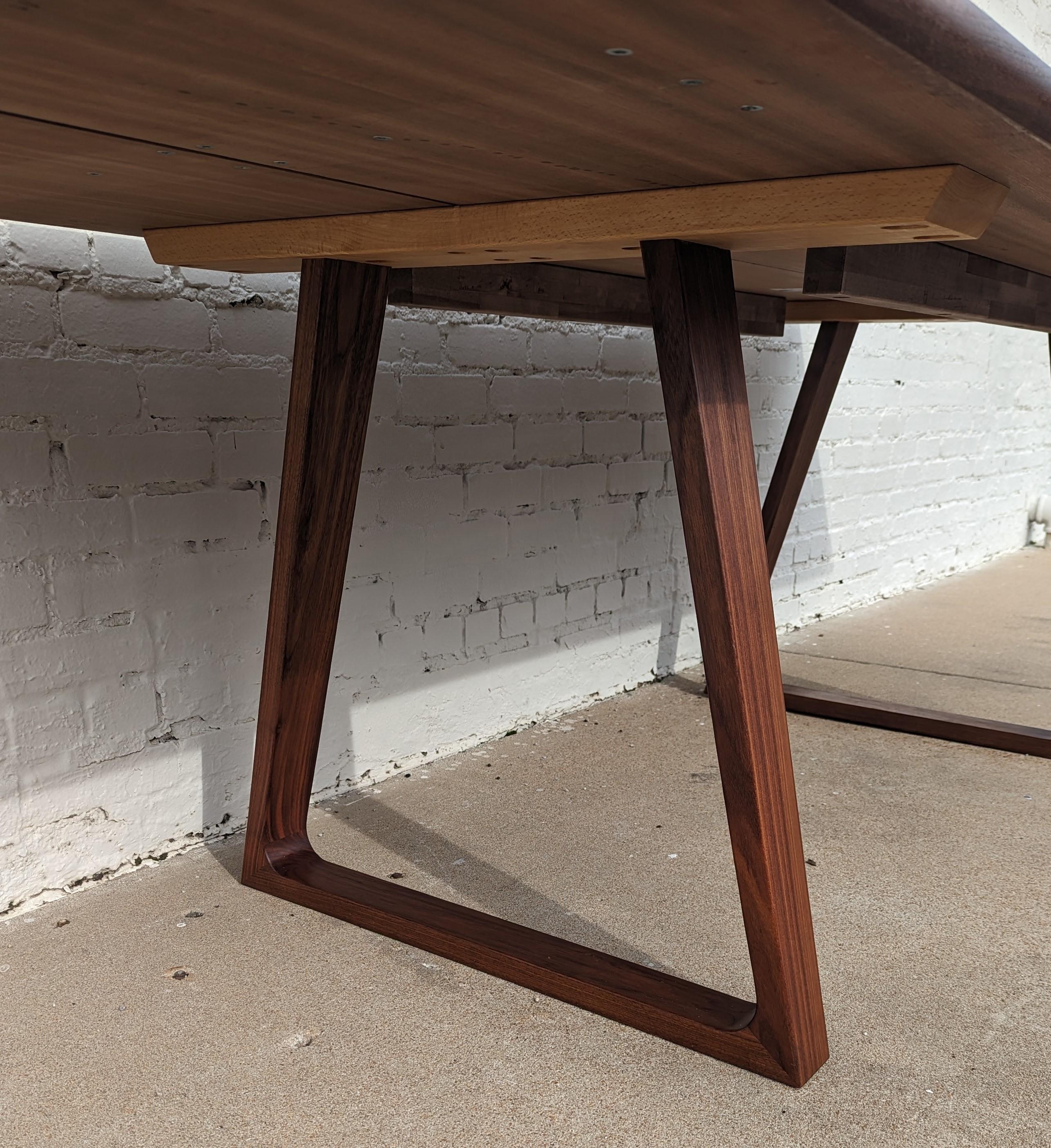 Scandinavian Modern Mid Century Danish Modern Skovby Plank Dining Table  For Sale