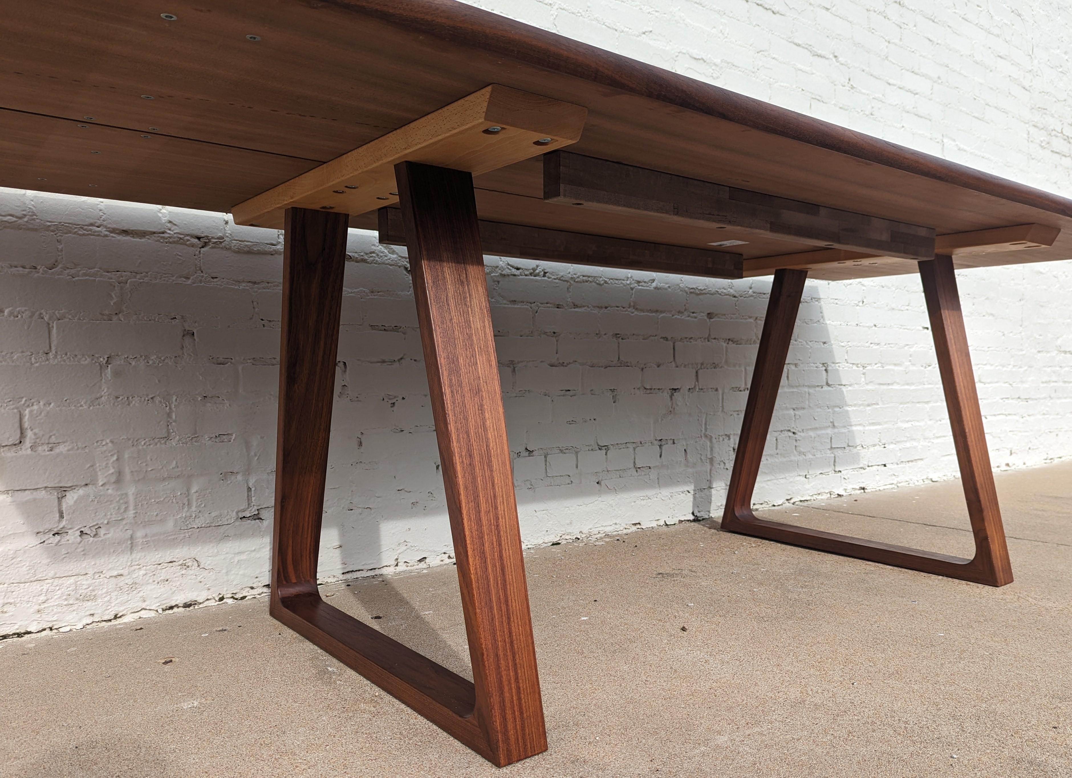 Mid Century Danish Modern Skovby Plank Dining Table  For Sale 1