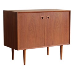 Midcentury Danish Modern Small Teak Brouer Sideboard Console