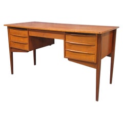 Midcentury Danish Modern Small Teak Desk, 1960s