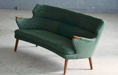 Canapé danois moderne du milieu du siècle par Kurt Olsen modèle 220 style Papa Bear, années 1960