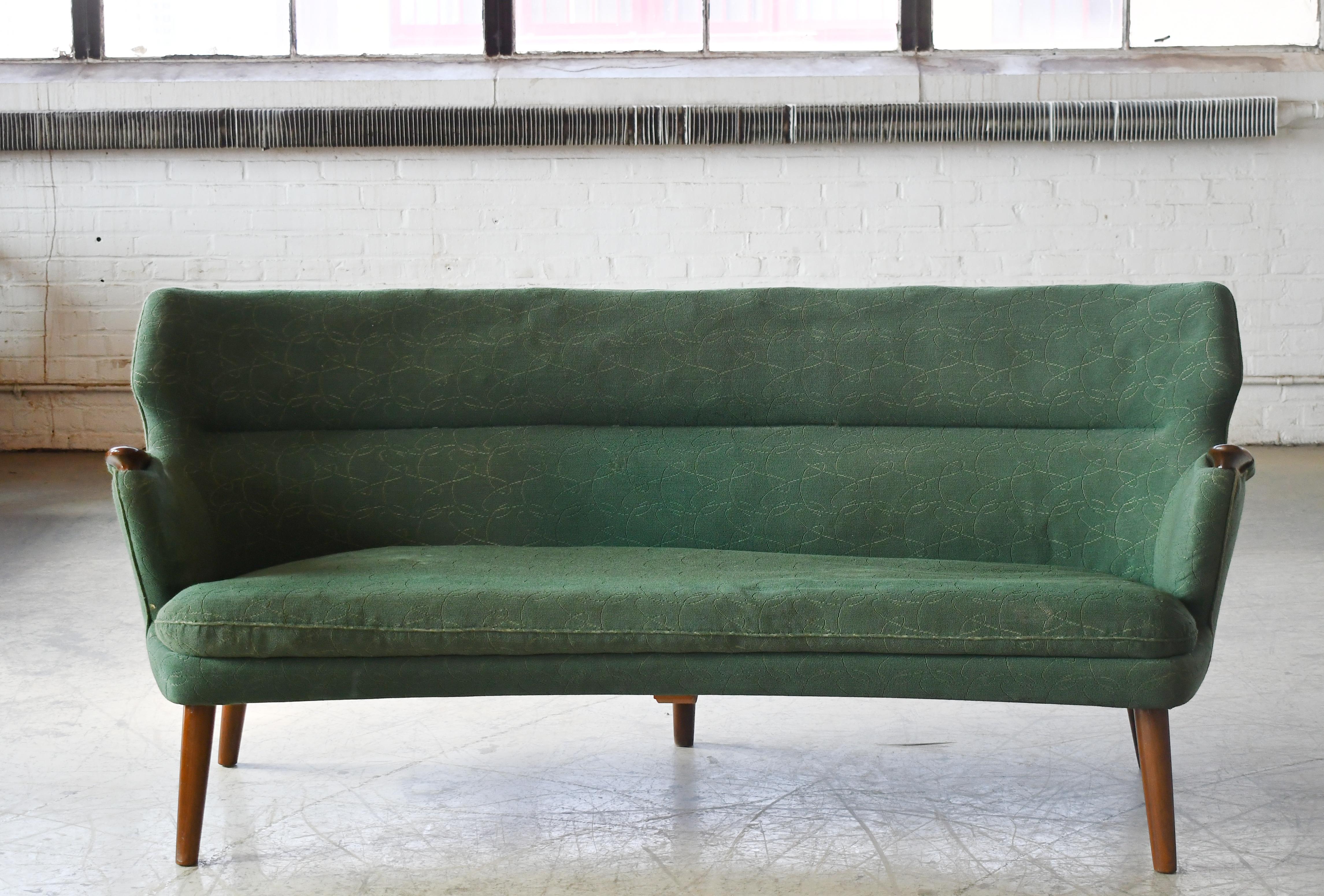 Dänisches modernes Mid-Century-Sofa von Kurt Olsen, Modell 220 Papa-Bär-Stil, 1960er Jahre (Moderne der Mitte des Jahrhunderts) im Angebot