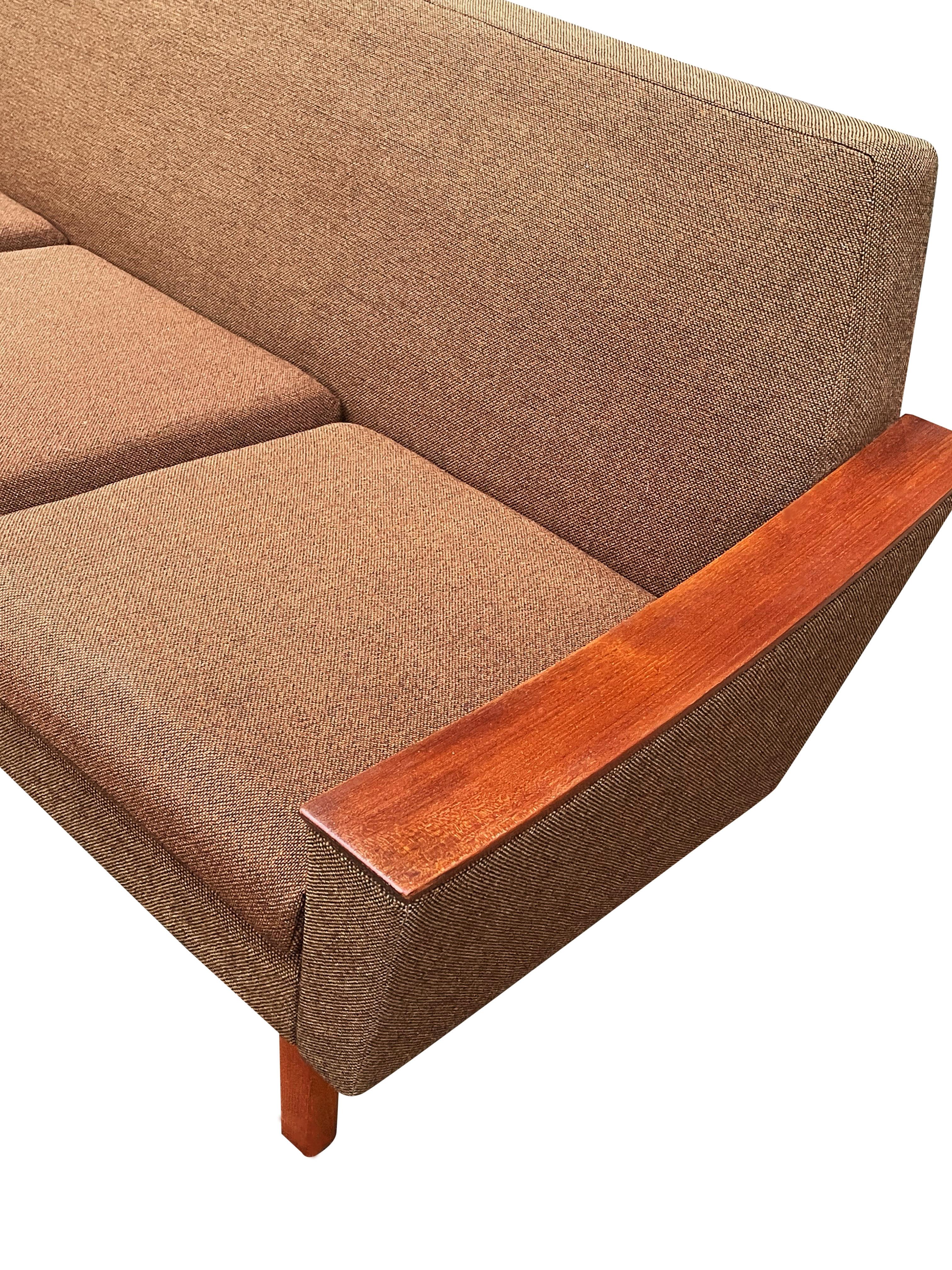 Midcentury Danish Modern Sofa in Teak by Oscar Langlo for Pi Langlos Fabrikker 2
