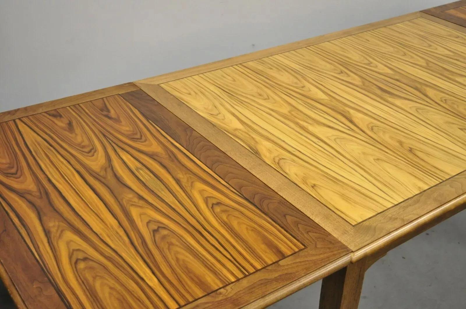 Mid Century Danish Modern Style Extension Rosewood Dining Table by Paul Downs For Sale 2