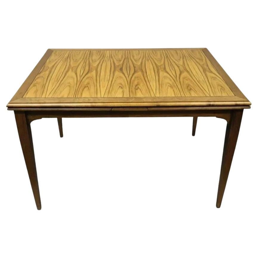 Mid Century Danish Modern Style Extension Rosewood Dining Table by Paul Downs For Sale