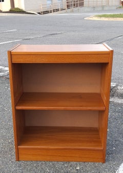 Mid-Century Danish Modern Style Teak Low Bookcase