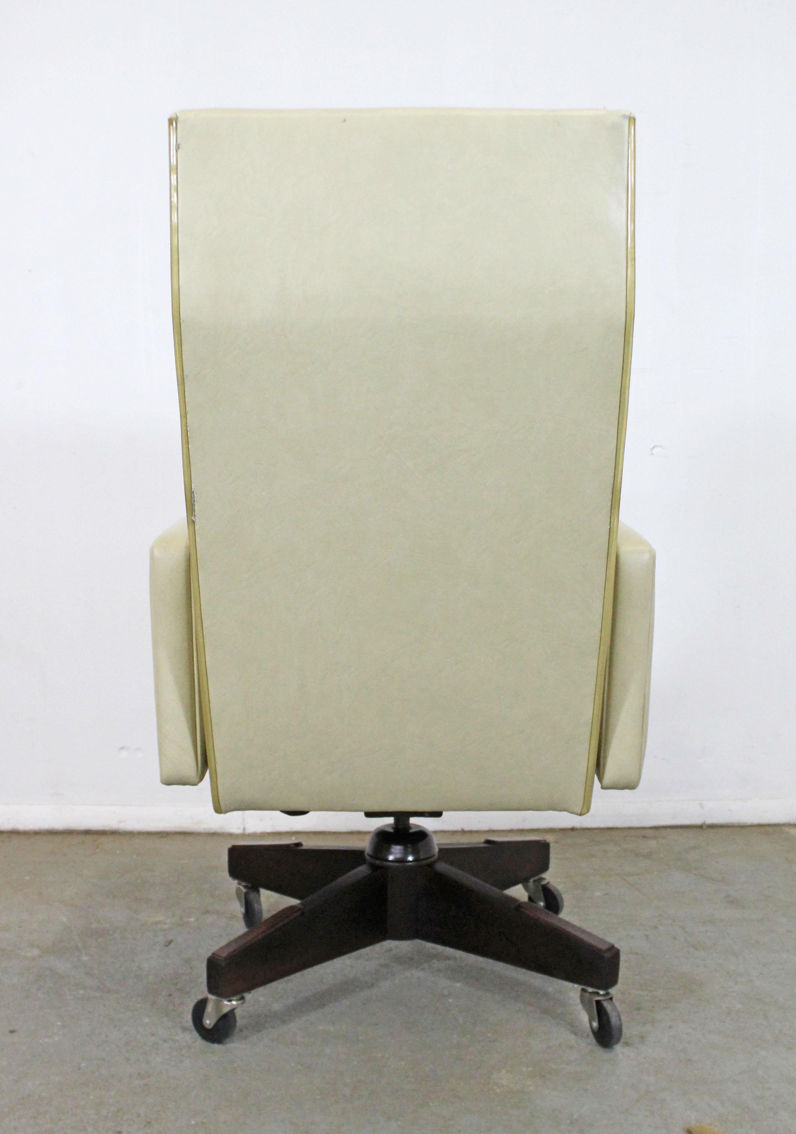 white and gold desk chair