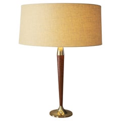 Lampada da tavolo danese moderna del Medio Secolo! Tony Paul Westwood  Ottone e noce anni '50