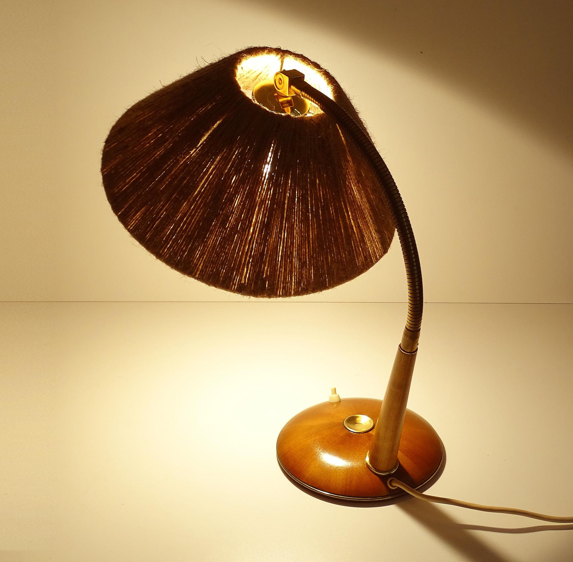 1960s Scandinavian Modern Table Lamp by Temde For Sale 9