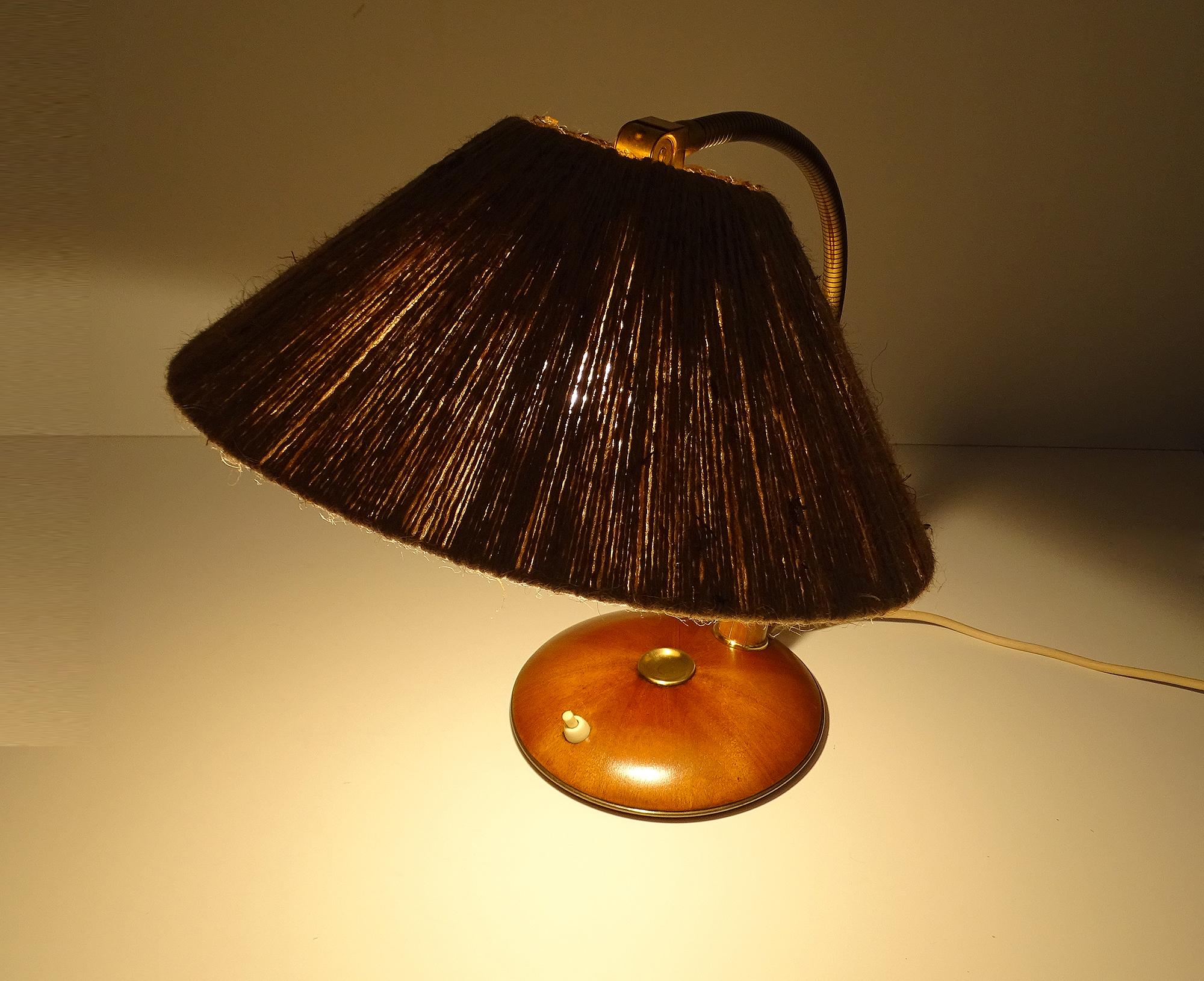 1960s Scandinavian Modern Table Lamp by Temde In Good Condition For Sale In Bremen, DE
