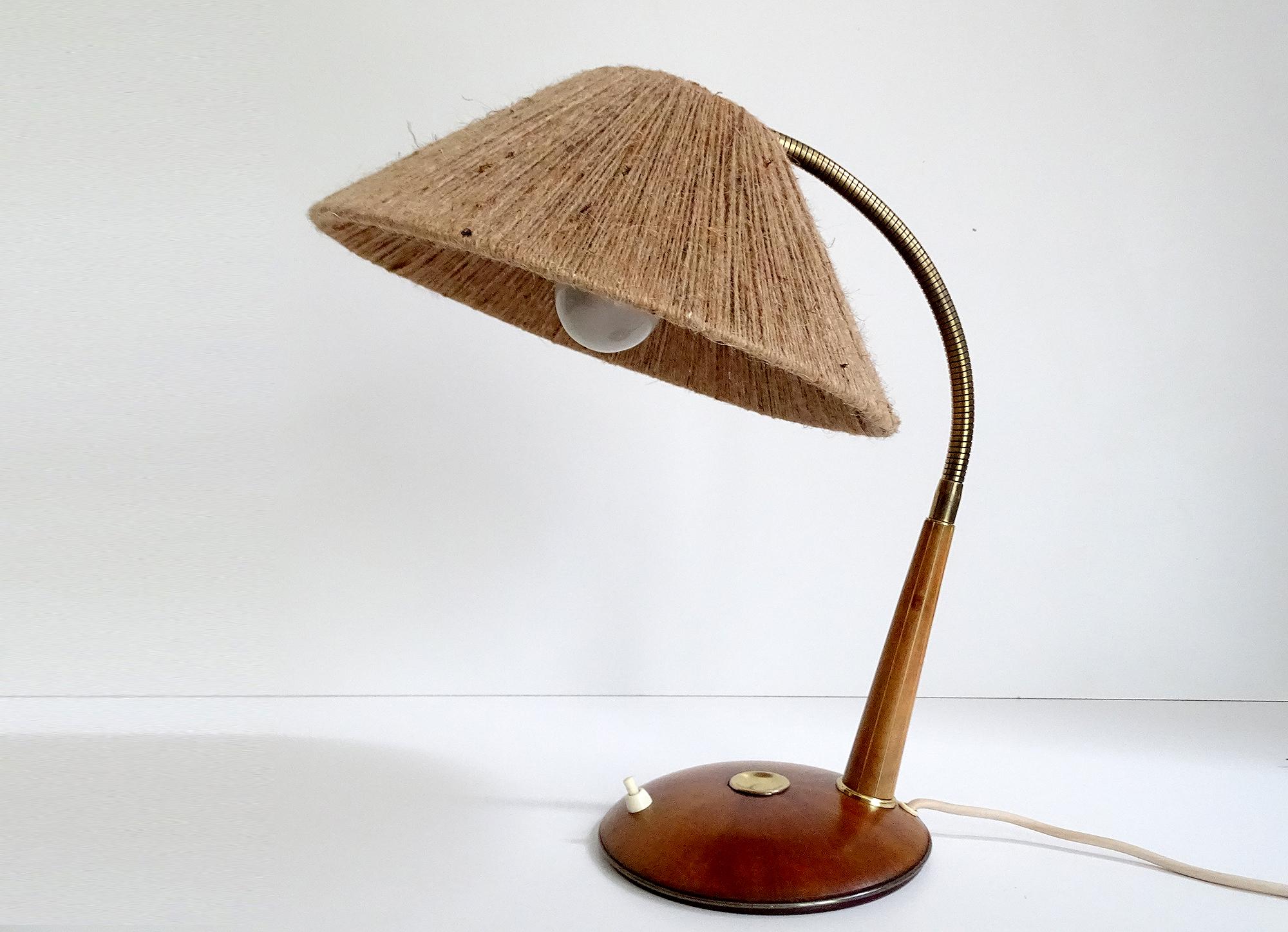 Mid-20th Century 1960s Scandinavian Modern Table Lamp by Temde For Sale