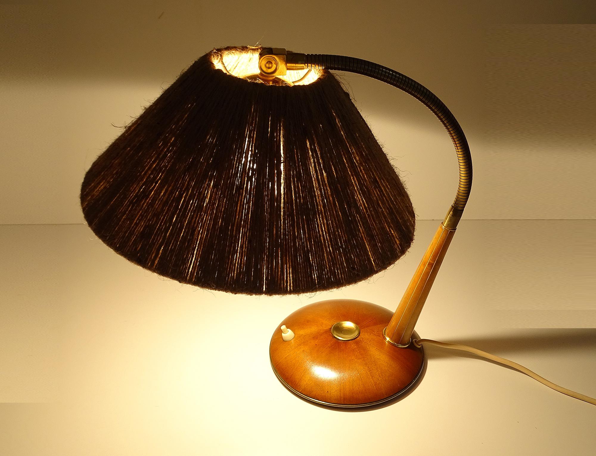 1960s Scandinavian Modern Table Lamp by Temde For Sale 2