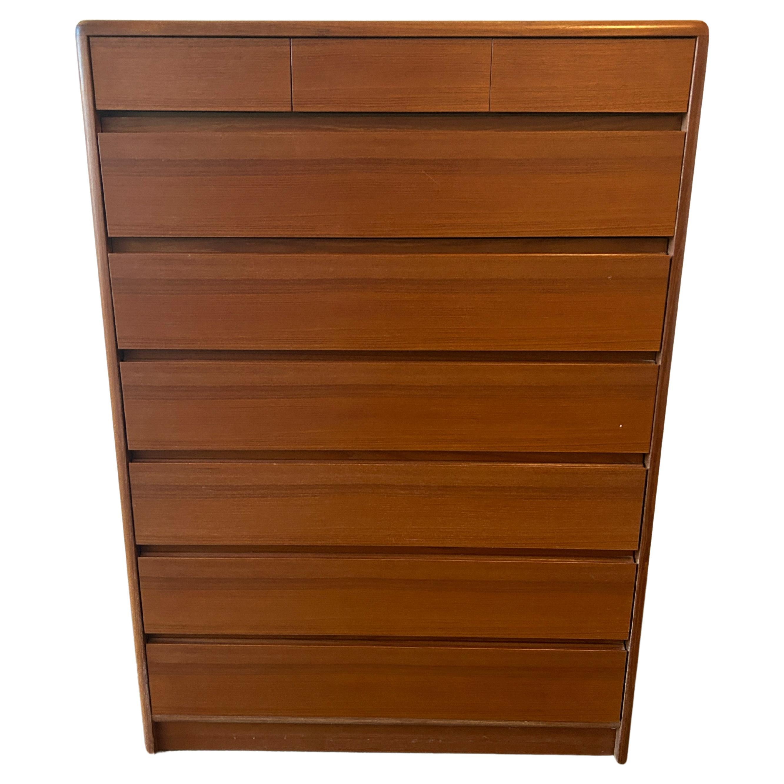 teak tall dresser