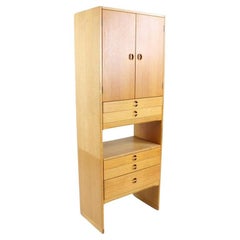 Großer dänischer moderner schmaler Schrank mit 5 Schubladen von Aksel Kjersgaard, Mid-Century Modern