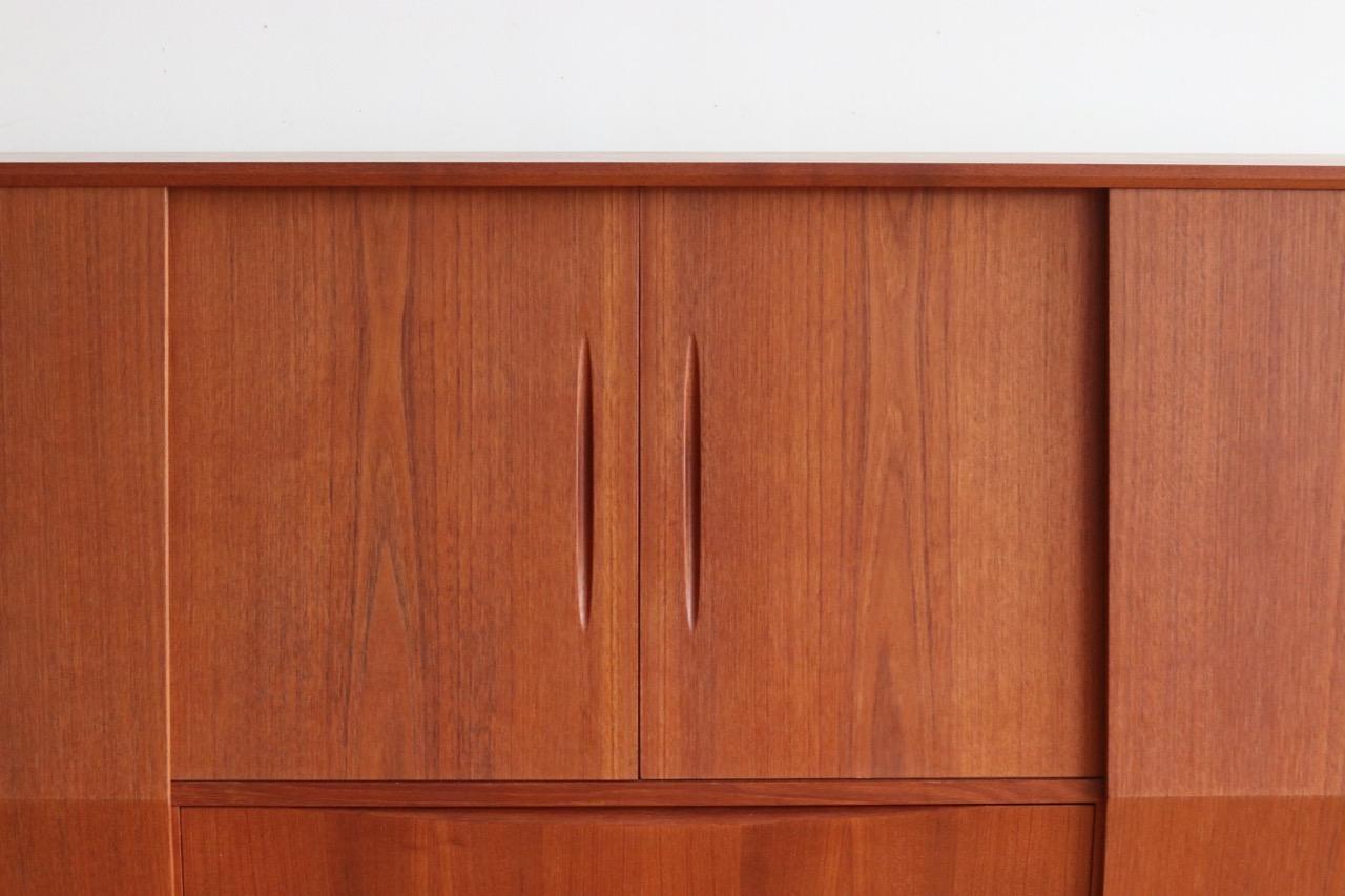 Midcentury Danish Modern Tall Sideboard Bar Cabinet 4