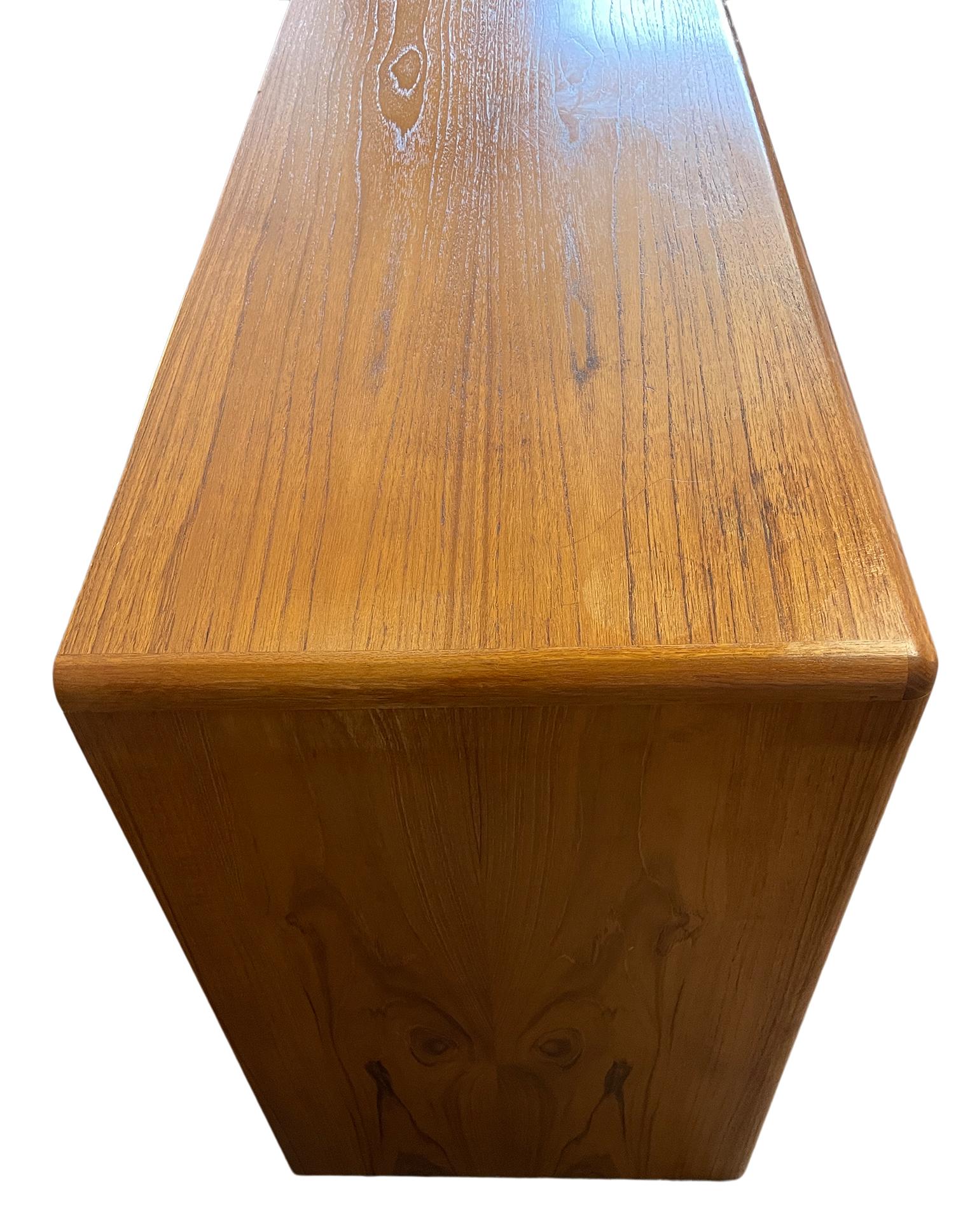 Mid-Century Danish Modern Teak 10 Drawer Credenza Dresser Denmark 1
