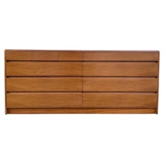 Vintage Mid-Century Danish Modern Teak 10 Drawer Credenza Dresser Denmark