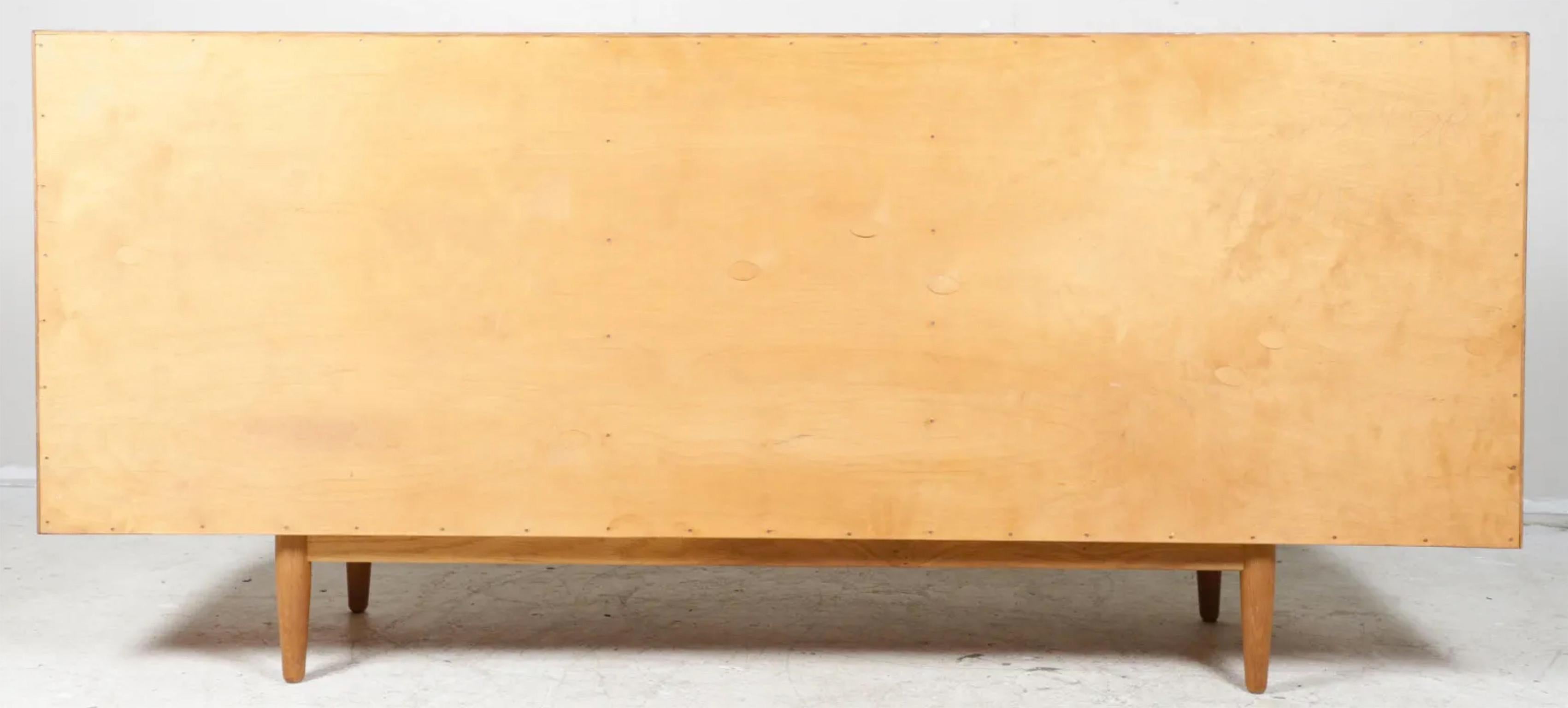 Mid Century Danish Modern Teak 8 Drawer Dresser by Torben Strandgaard In Good Condition For Sale In BROOKLYN, NY