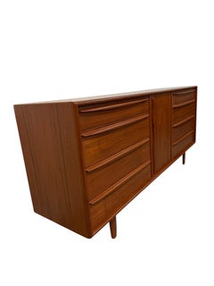 Mid-Century Danish Modern Teak 9-Drawer Dresser - Refinished!
