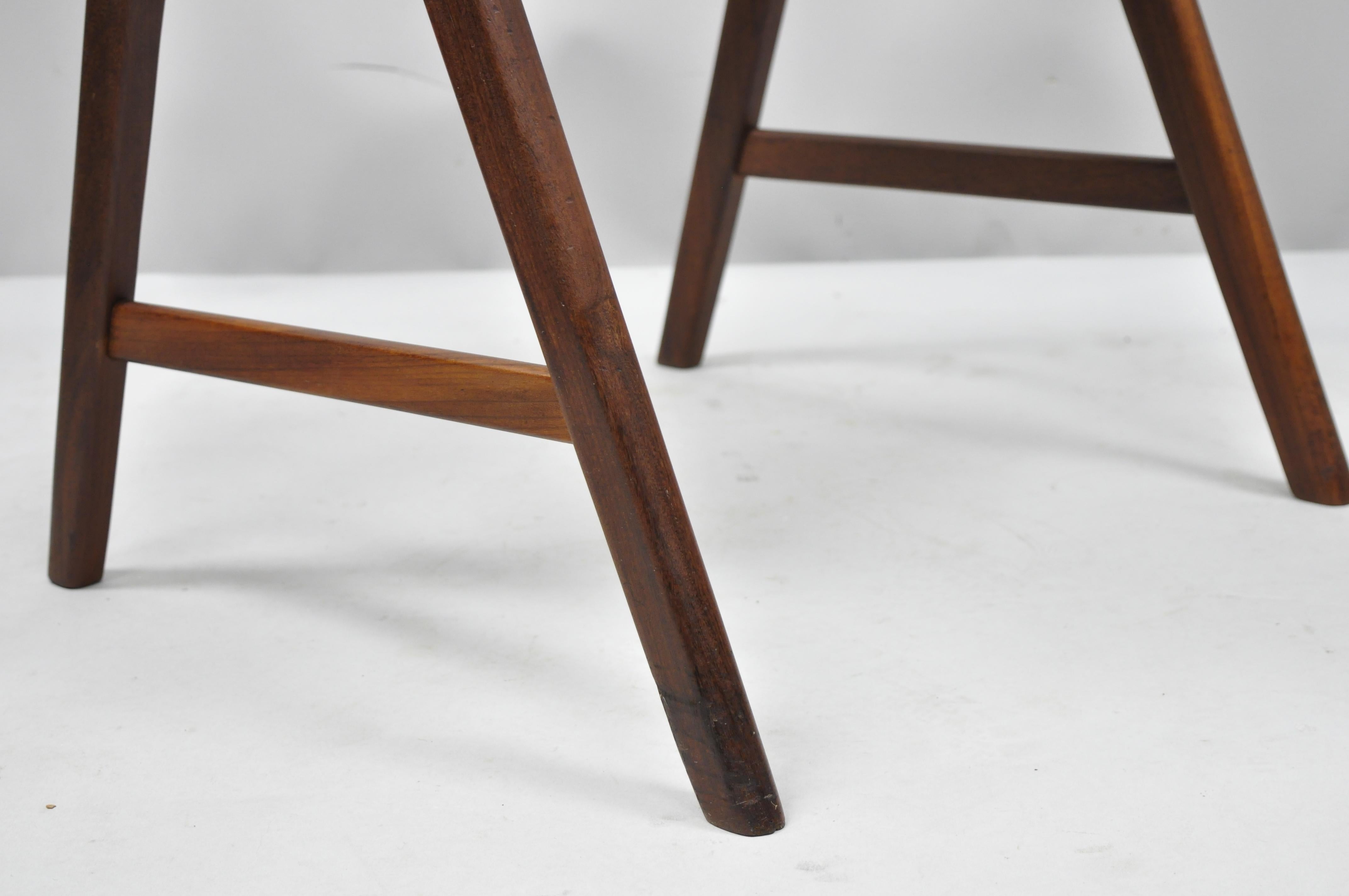 Midcentury Danish Modern Teak A-Frame Dining Chair by T.H. Harlev Farstrup For Sale 2